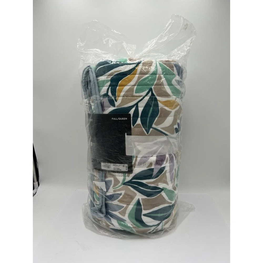JCPenney Home Expressions Everton Quilt Set Full Queen Puritan Blue New Sealed